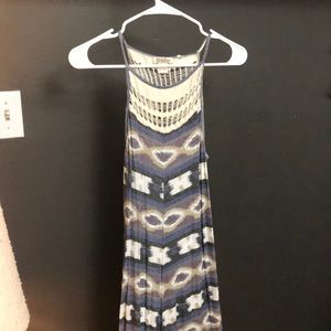 Lucky brand maxi boho Aztec dress